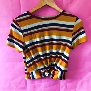 Striped crop top